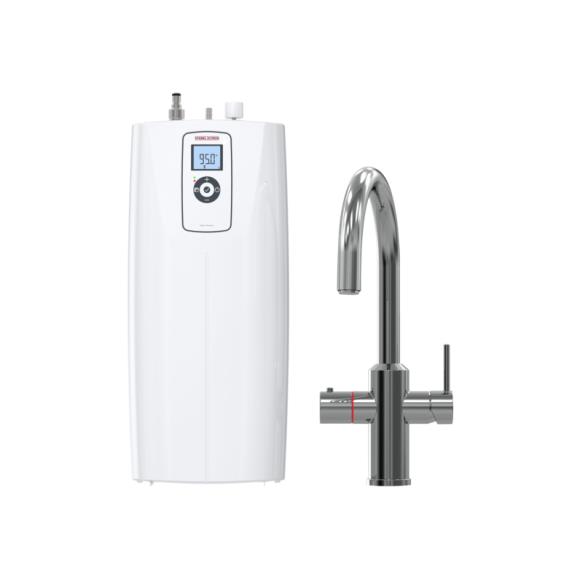Stiebel 203883 Instant Hot Water Tap 3 in 1 Premium 2.6 N Brushed Chrome 2.6L Capacity