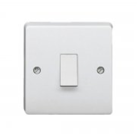 Crabtree 4015 20A 1G Double Pole Switch - White