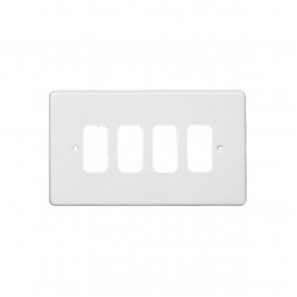 Crabtree 5574 4G Grid Front Plate