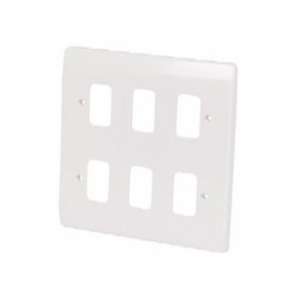 Crabtree 5576 6G Grid Front Plate