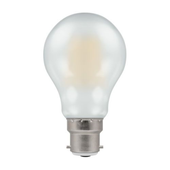 Crompton 5952 LED GLS Filament Pearl Lamp BC-B22d 7.5W Warm White Dimmable 