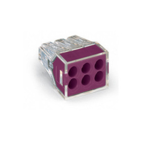 Wago 773-106 6 Conductor Push Wire Connector