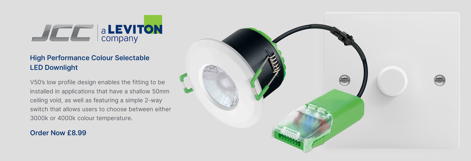 JCC - High Performance Colour Selectable LED Downlight