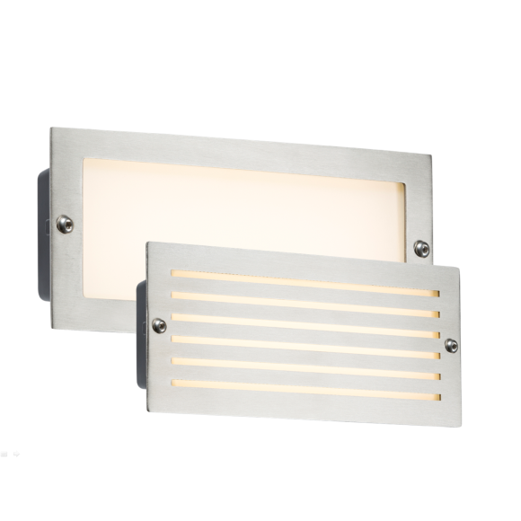 Knightsbridge BLED5SW LED 5W Bricklight - Brushed Steel Fascia