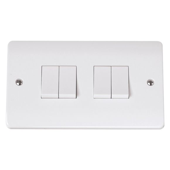 Click Mode CMA019 4G 2Way Switch - White Moulded Plastic