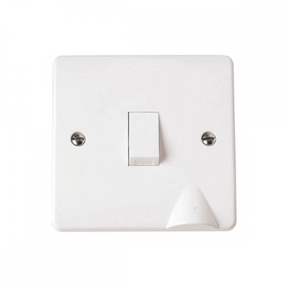 Click Mode CMA022 DP Switch with Flex Outlet - White Moulded Plastic