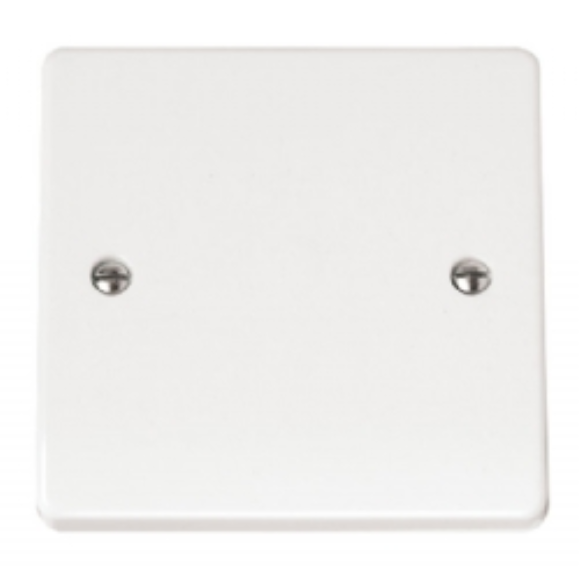 Click Mode CMA060 1G Blanking Plate - White Moulded Plastic