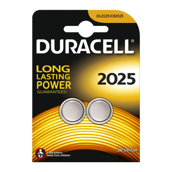 DURACELL DL2025/CR2025/ECR2025 3V Lithium Batteries