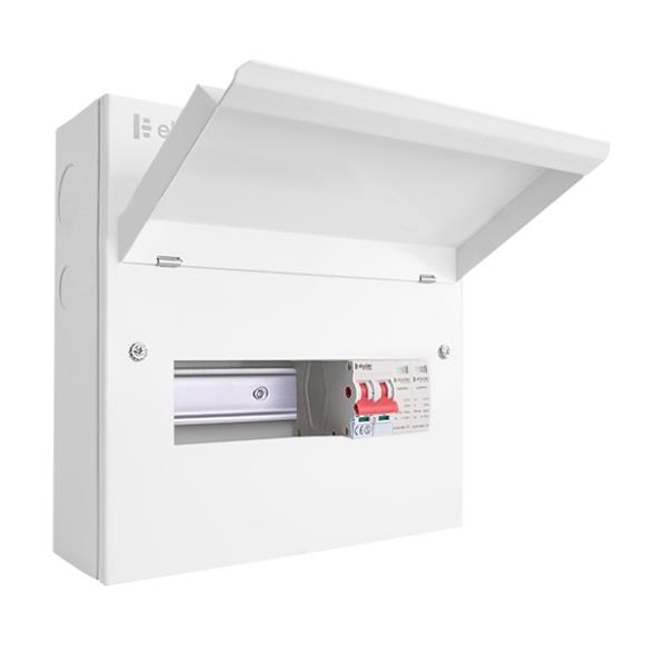 Click Elucian CUEB10MSSP6 6 Way Metal Consumer Unit with SPD & 100A Main Switch