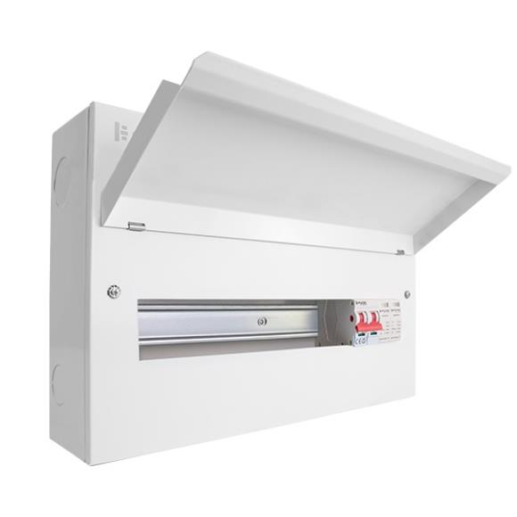 Click Elucian CUEB18MSSP14 14 Way Metal Consumer Unit with SPD & 100A Main Switch