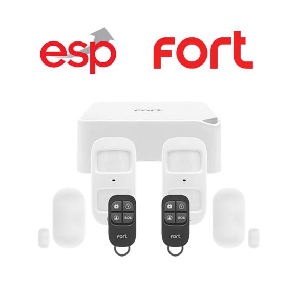 ESP Fort ECSPK6 Smart Wireless Alarm Kit, Alexa & App with Pet PIRs