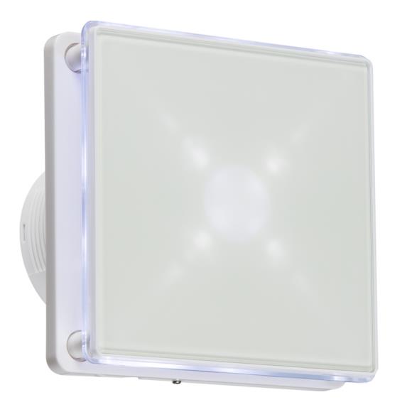 Knightsbridge EX003T Backlit Extractor Fan with Timer White 4 Inch