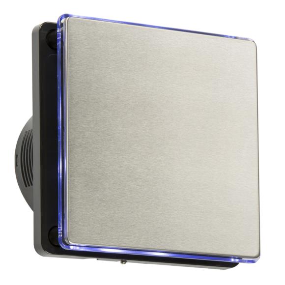 Knightsbridge EX004T Backlit Extractor Fan with Timer Stainless Steel 4 Inch