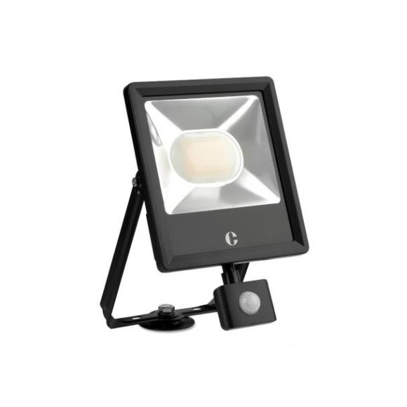 Collingwood FL05BPCS 50W CCT Floodlight with PIR - Black