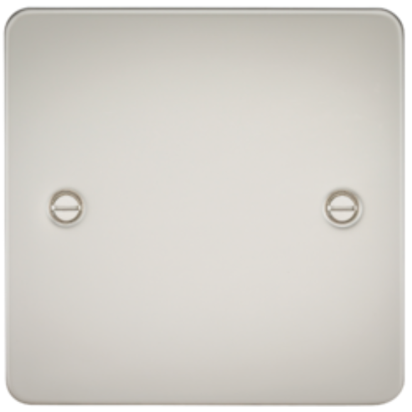 Knightsbridge Flatplate FP3850PL 1G Blanking Plate - Pearl