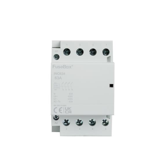 FuseBox INC634 Contactor 4P 63A 230V N/O Contacts