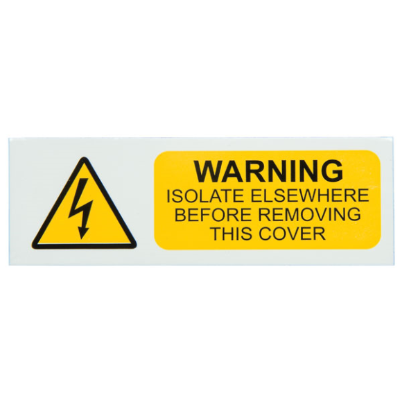 Industrial Signs IS0110SA Isol Elsewhere Label