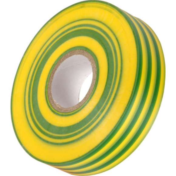 20m x 19mm Green Yellow G/Y Insulation Tape