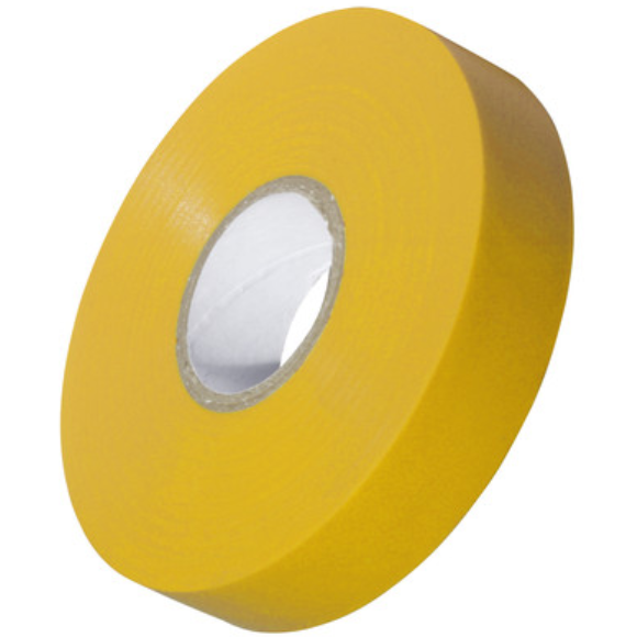 20m x 19mm Yellow Insulation Tape