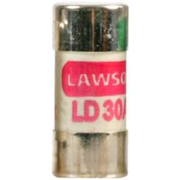 Lawson LD30 L Fuse 240 Volt 30 Amp Red 29mm length