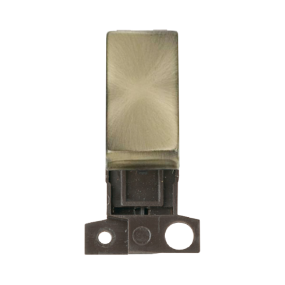 Click Minigrid MD004AB 10AX 2 Way Retractive Switch Module - Antique Brass