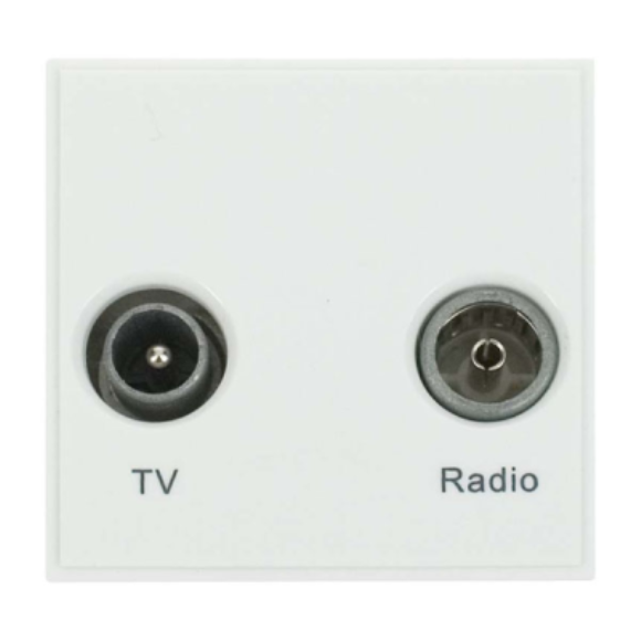 Click New Media MM420WH Diplexed TV and Radio Module - Moulded White