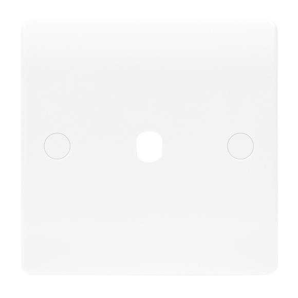 Niglon Median NDP1 Dimmer Plate with 1 Handle - White Plastic