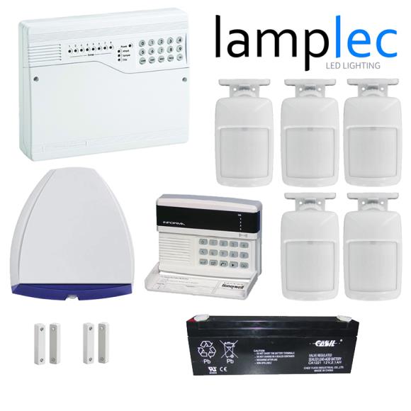 OPTIMA8 Honeywell Optima Complete Burglar Alarm Kit with 1X 8EP396AUK, 1X 8EP420, 5X IS312B