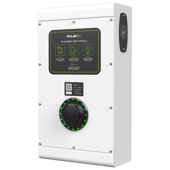 Rolec ROLEC0113W SecuriCharge Smart EV Charger - 1x up to 22kW 3PH Type 2 Socket - White