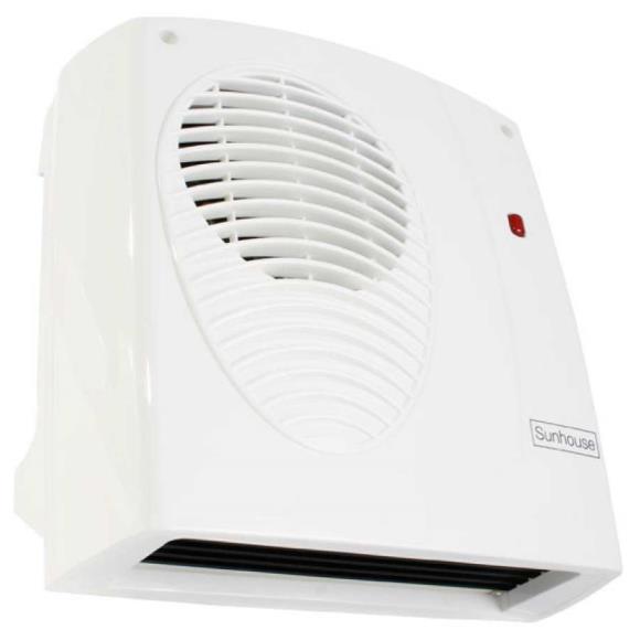Sunhouse SDF2E Downflow Bathroom Fan Heater 2kW