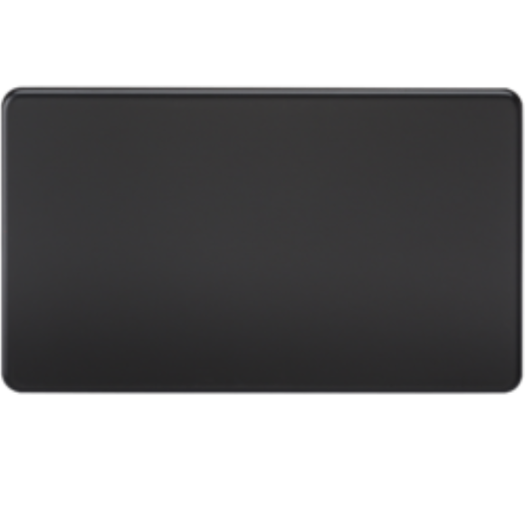 Knightsbridge Screwless SF8360MB 2G Blanking Plate - Matt Black