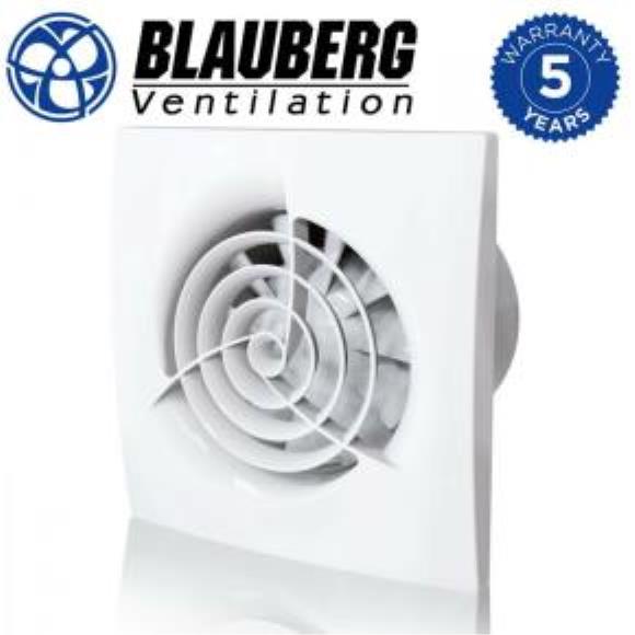 Blauberg TRIO100H Quiet Extractor Fan with Humidity Sensor & Timer 4 Inch White