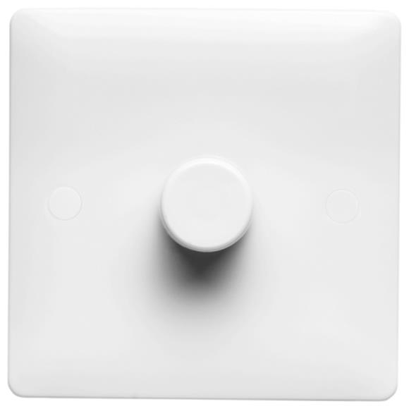 Verso V101 1G Push Dimmer Switch - White