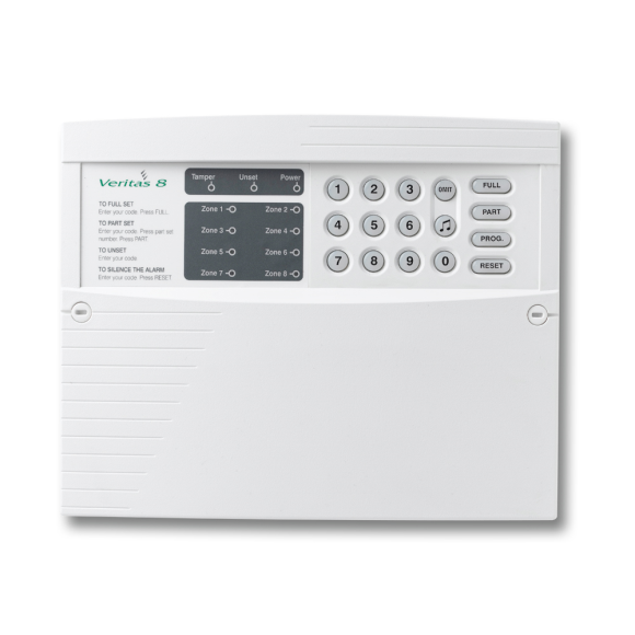 Texecom CFA-0001 V8 Veritas 8 Zone Alarm Control Panel