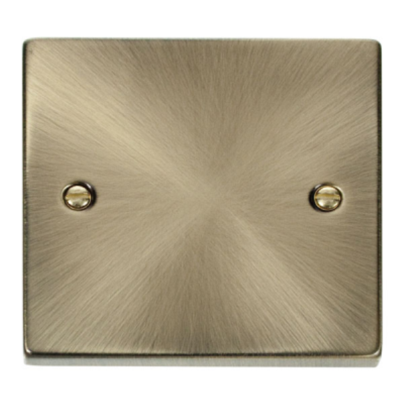 Click VPAB060 1G Blank Plate - Antique Brass