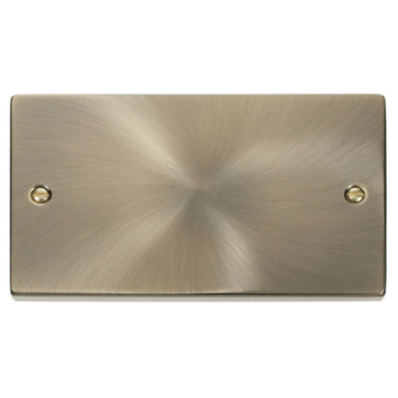 Click VPAB061 2G Blank Plate - Antique Brass