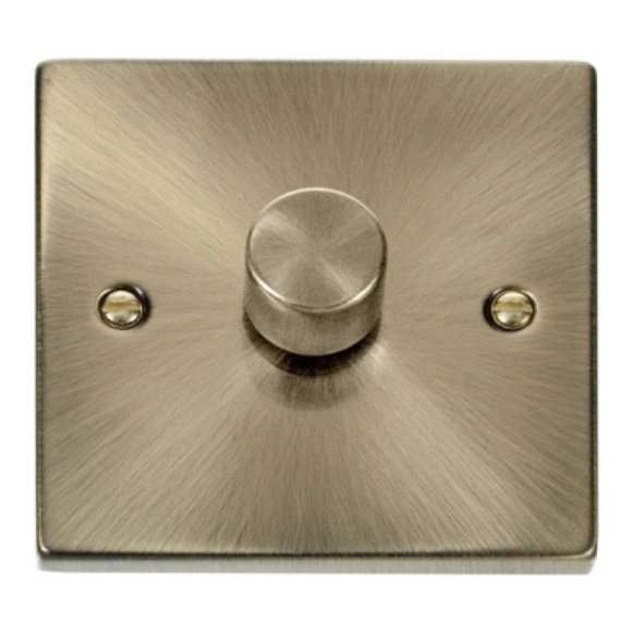 Click VPAB140 1G 2Way Dimmer Switch - Antique Brass