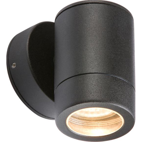 Knightsbridge WALL1BK Lightweight Fixed GU10 Wall Light Black