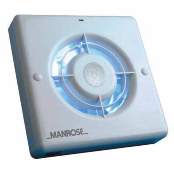 Manrose XF100PIR Extractor Fan with PIR 4 Inch